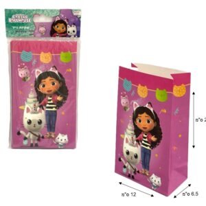 6 שקיות נייר גבי